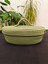Jüt Hasır Sepet Oval Kapaklı Organizer 30 x 20 3