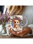 Yavru Kedi Sarı Baskılı 3D Tasarım Porselen Kupa Mug - JS07 2