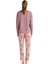 Kadın Pembe Pembe Pijama Takım 2626 5