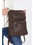 Unisex Suya Dayanıklı 15.6 Inç Uyumlu Bilgisayar-Notebook Uyumlu Suni Deri Sırt Çantası 5