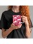 Pembe Kalp Baskılı 3D Tasarım Porselen Kupa Mug - JS17 3