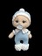 Amigurumi Emzikli ve Şapkalı Makinada Yıkanabilir Bebek 1