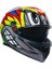 K3 Birdy 2.0 Grey Yellow Red Kapalı Kask 1