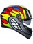 K3 Birdy 2.0 Grey Yellow Red Kapalı Kask 5