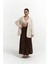 Juba Vizon Çizgili Bej Basic Blazer 5