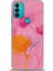 General Mobile Gm 21 Plus Kılıf Hd Baskılı - Turuncu Pembe 1