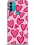 General Mobile Gm 21 Plus Kılıf Hd Baskılı - Pembe Kalp 1
