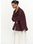 Josie Oversize Bordo Gömlek 1