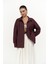 Josie Oversize Bordo Gömlek 2
