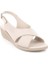 Vienza 31028-551 Anatomik Taban Kadın Sandalet Full Krem 36-40 1