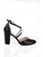 Kadın Siyah Topuklu Ayakkabı Kadın Topuklu Abiye Ayakkabı Şık Gece Ayakkabısı Zarif Tasarım 1