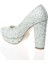 Kadın Beyaz Abiye Ayakkabı Kadın Topuklu Şık Gece Ayakkabısı Zarif Tasarım Yüksek Topuk 4