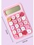 Şeker Gibi Hesaplar - 10 Haneli, Yuvarlak Tuşlu Hesap Makinesi (Pembe) 2