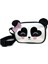 Beyaz Kız Çocuk Çanta Panda Desenli Omuz Çantası 1