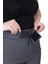 Looksense Kadın Antrasit Cırtlı Dokuma Pantolon 01012 4