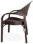 IRK-HK735 Bambu Rattan Desenli Plastik Bahçe Sandalye Koltuk 4'lü Set 2