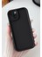 Apple iPhone 13-Apple iPhone 14 Uyumlu Darbe Önleyici Mat Renkli Esnek Viera Kılıf Siyah 1