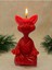 Dekoratif Hediyelik Meditasyon Yapan Kedi Şeklinde Mum 1