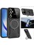 Samsung Galaxy S24 Fe Stantlı Lens Korumalı Metalik Kılıf 3