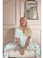 Mint Floral Breeze Exclusive Önden Düğmeli Kadın Pijama Takımı 4