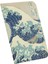 The Great W Off Kanagawa, Hokusai 1829-32, A4 Defter V, Çizgisiz, Toplam 64 Sayfa, Tel Dikiş, Esnek Kapak, Oval Kenar, Tuval Doku, 60 Gram, Sarı Krem Renk, 21X29,7X0,5CM 1