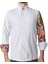 Aşçı Ceketi Desenli Unisex Çıtçıtlı Uzun Kollu Chef Aşçı Mutfak Ceket Etnik Desenli 1
