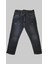 Erkek Çocuk Denim Çizgili Füme Tırktılı Ligralı Kot Pantolon 1