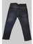 Erkek Çocuk Denim Çizgili Füme Tırktılı Ligralı Kot Pantolon 2