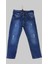 Erkek Çocuk Denim Mavi Tırtıklı Ligrasız Kot Pantolon 1
