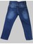 Erkek Çocuk Denim Mavi Tırtıklı Ligrasız Kot Pantolon 2