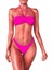 Pembe Straplez Dar Kalıp Bikini Üstü 1