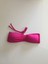 Pembe Straplez Dar Kalıp Bikini Üstü 4