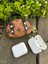 Kahve Marka Desenli Airpods 1/2/3/4/pro/pro2/pro3 Uyumlu Universal Çanta 1