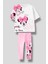 Kız Çocuk Sevimli Fare 3D Kurdela Fiyonk Detaylı T-Shirt Tayt Alt Üst Takım - 2 Parça Pamuklu 2