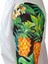 Aşçı Ceketi Desenli Unisex Çıtçıtlı Kısa Kollu Yazlık Chef Aşçı Mutfak Ceket Ananas Desenli 4