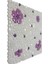 Mutfak Tezgah Arası, Havuz, Banyo, Sauna, Spa, Iç ve Dış Dekorasyonda Tüm Yüzeyler Için, Beyaz, Lila, Mor Çiçek Desenli, 31,5X31,5CM. Fileli Cam Mozaik. ( 1 M2 Fiyatıdır ) 4