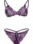 Mor Dantelli Sütyen ve Gstring Takımı TM2087 3