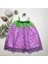 2-3-4 Yaş Askılı Çilek Kostüm Kız Çocuk Elbise Mor 1