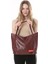 Bordo Soft Deri Fermuarlı Çanta 10