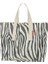Zebra Baskılı Gabardin Bez Çanta 1