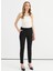 Normal Bel Standart Siyah Kadın Pantolon 25YSL5349 2