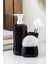 268669 Tezgah Üstü Siyah Sıvı Sabunluk Fırçalı Süngerli Sabunluk (550ML) 20CM 3