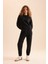 Regular Fit 2'li Takım Sweatshirt Beli Lastikli Jogger Eşofman Altı D8022AXNS 1