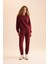 Regular Fit Normal Kalıp Basic Düz İçi Kalın Polarlı Eşofman Takımı D8022AXNS 2