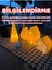 Kış Evleri 4 Parça Tealight Mumluk Noel Evleri 3 Ev 1 Çam Ağacı Dekoratif Ev Biblo Yılbaşı Süsleri 2