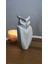 Beyaz Modern Baykuş Dekorasyon Hediyelik Biblo Plastik 16 cm 1