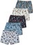 %95 Pamuklu Erkek Çocuk Likralı Penye Boxer Külot Iç Çamaşır 5li Set 5