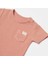 Waffle Smile Kısa Kol Bebek Body Red-Brown 3