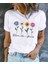 Flower Baskılı Özel Tasarım Oversize Tshirt 1
