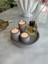 Beton Tepsili 3lü Mumluk ve Bambu Çubuklu Oda Kokusu Set (Tealight Mumlar Hediyemizdir.) 2